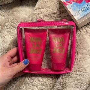 Juicy Couture Viva La Juicy Jetsetter Set in Pink and Blue